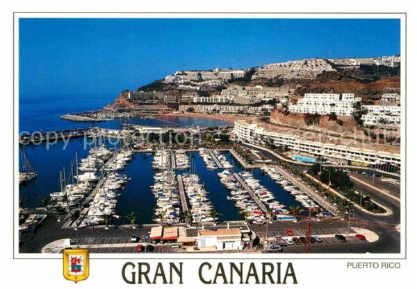 Puerto Rico Gran Canaria ES Bootshafen Hotelanlagen