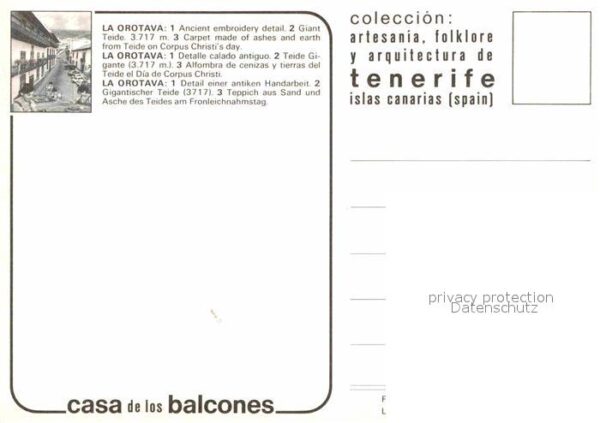 Orotava Tenerife Casa los Balcones Artesania Teide – Bild 2