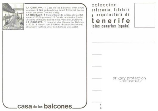 Orotava Tenerife Casa los Balcones 1632 Innenhof Ruchbru – Bild 2