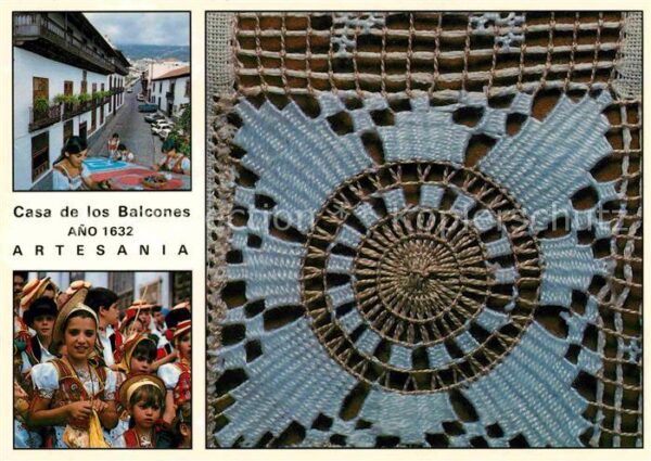 Orotava Tenerife Casa los Balcones 1632 Eckblumenmotiv S
