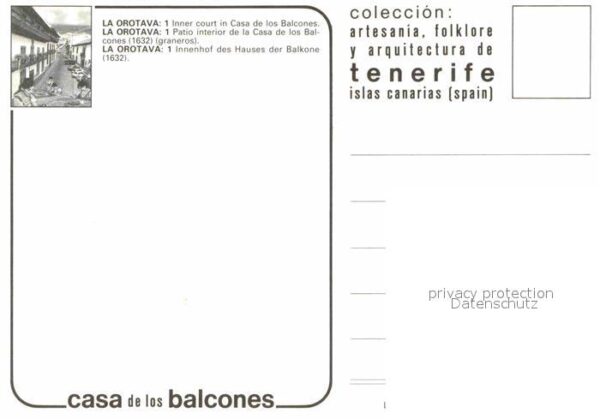Orotava Tenerife Casa los Balcones 1632 Innnhof – Bild 2