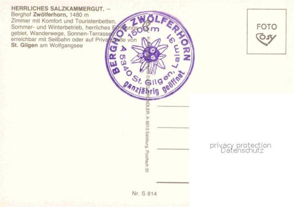 Gilgen Salzkammergut St Berghof Zwölferhorn – Bild 2