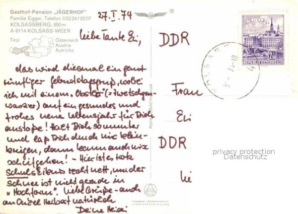 Kolsassberg Gasthof Jägerhof Winter – Bild 2