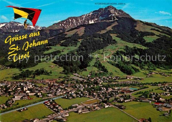 Johann Tirol Sankt Kitzbühler Horn Drachenflieger Luftaufn
