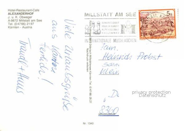 Millstatt Millstaettersee Hotel Alexanderhof Cafe – Bild 2