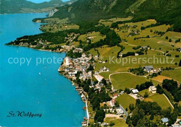 Wolfgang Salzkammergut St Luftaufnahme Kirche