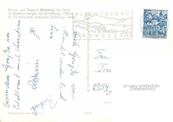 Mondsee Salzkammergut Autobahn Schafberg – Bild 2