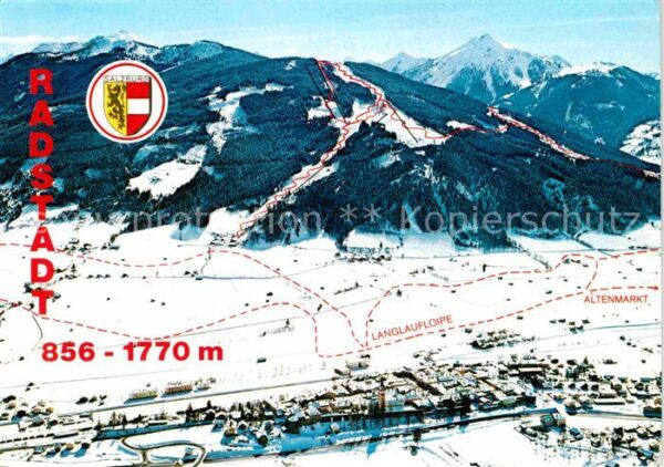 Radstadt Winter Luftaufnahme