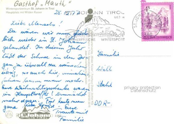Johann Tirol Sankt Gasthof Mauth Winter Wilder Kaiser – Bild 2