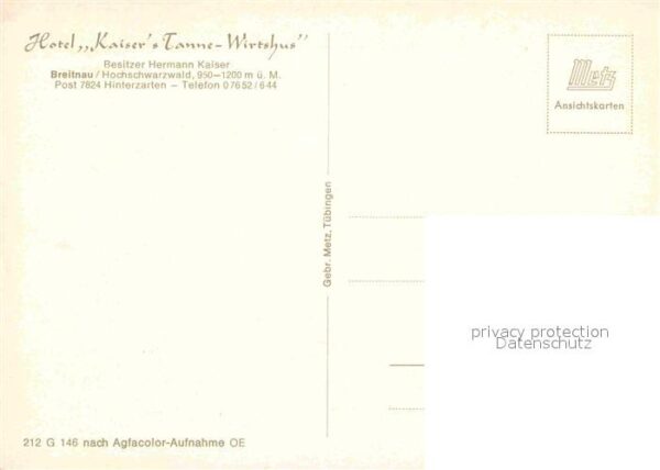 Breitnau Hotel Kaiser Tanne – Bild 2