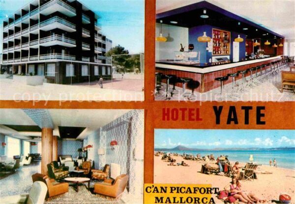 Can Picafort Mallorca Hotel Yate Strand Bar Weihnachtsgrüße