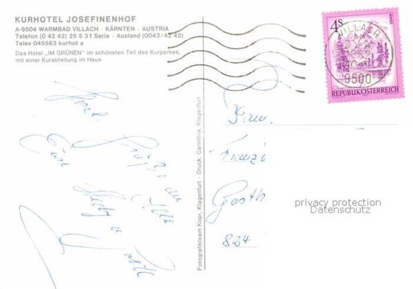 Villach Kaernten Kurhotel Josefinenhof Pool – Bild 2
