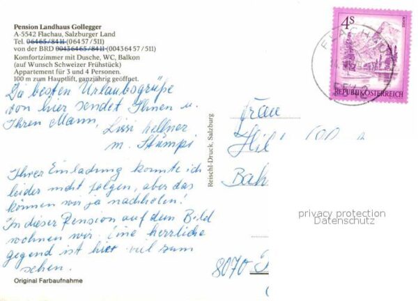 Flachau Pension Landhaus Gollegger – Bild 2