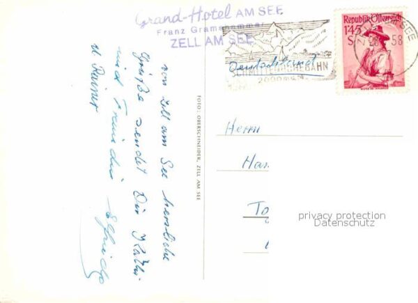 Zell See Grand Hotel Terrassencafe Boote – Bild 2
