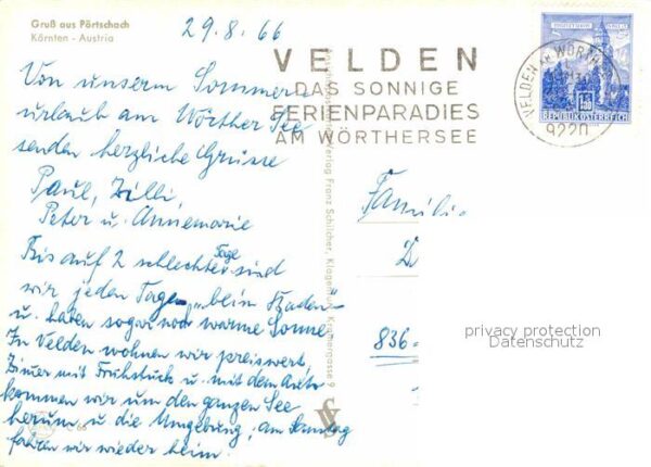 Poertschach Woerthersee Luftaufnahme Segelboote – Bild 2