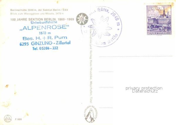 Ginzling Unterkunftshütte Alpenrose Berlinerhütt – Bild 2