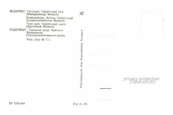 Budapest Stadtwäldchen Schloss Vajdahunyad – Bild 2