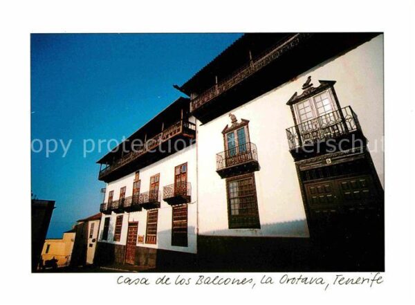 Orotava Tenerife Hausfronten Balkone