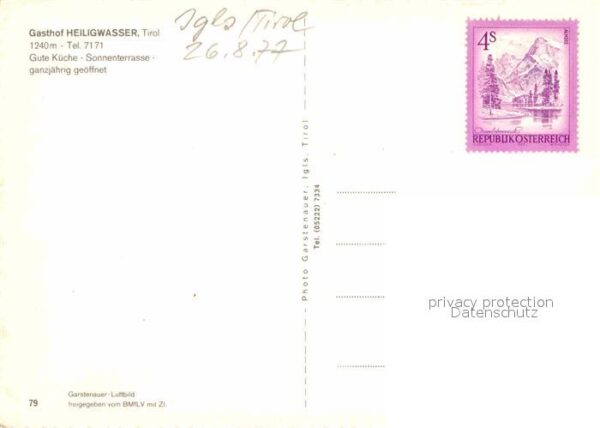 Igls Tirol Gasthof Heiligwasser – Bild 2