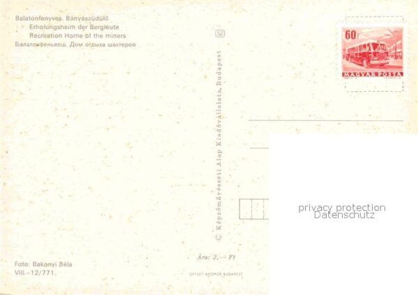 Balatonfenyves Banyaszüdülö – Bild 2