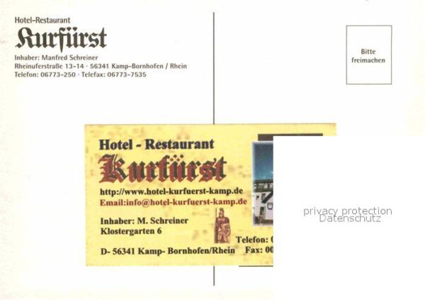 Kamp-Bornhofen Hotel Restaurant Kurfürst San Augustin – Bild 2
