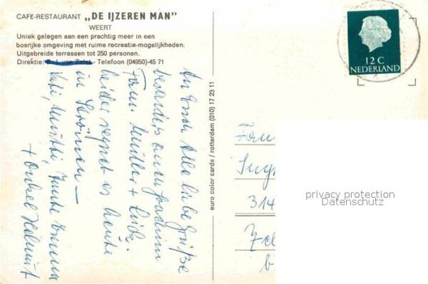 Weert Netherlands Cafe Restaurant De Ijzeren Man – Bild 2