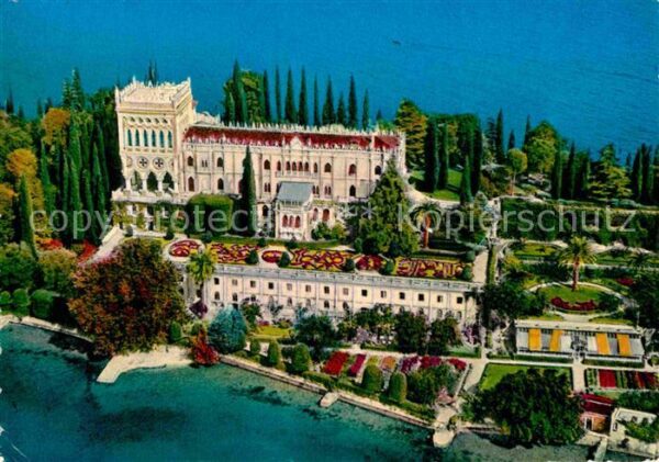 Isola di Garda Fliegeraufnahme Schlossgarten