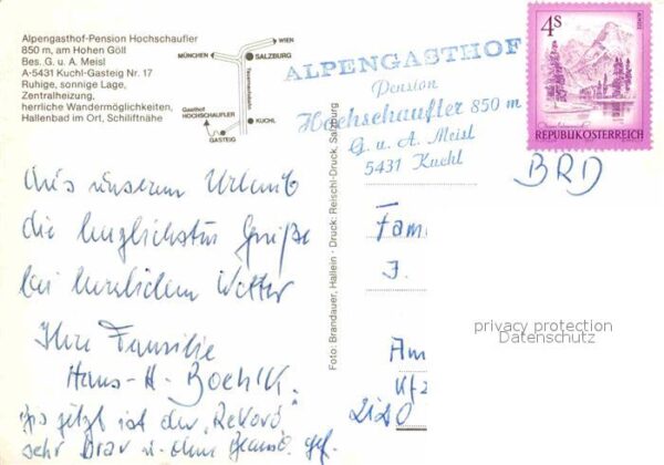 Kuchl Gasteig Gasthaus Pension Hochschaufler – Bild 2