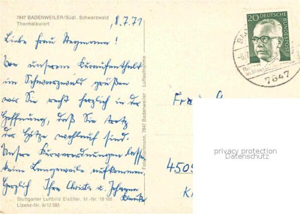 Badenweiler Fliegeraufnahme Thermalkurort – Bild 2