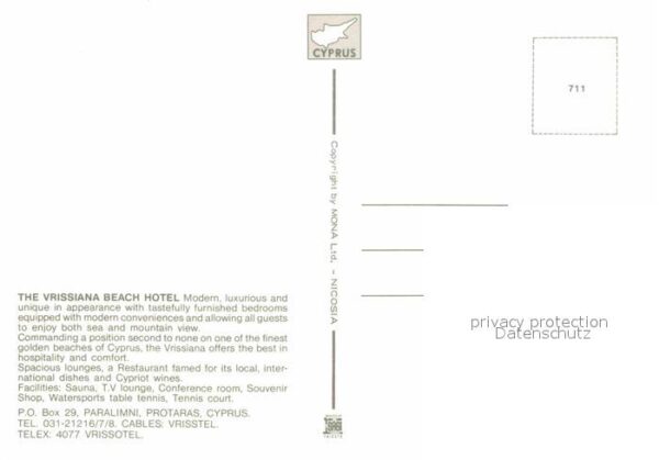 Protaras Cyprus Zypern Paralimni Vrissiana Beach Hotel – Bild 2