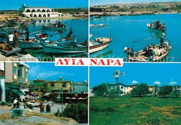 Ayia Napa Agia Napa Hafen Windrad Ortspartie