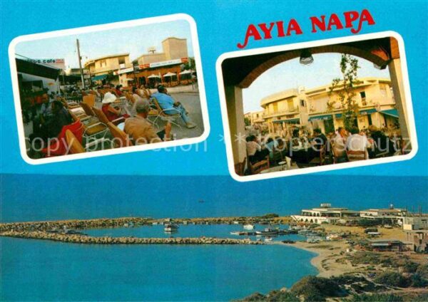 Ayia Napa Agia Napa Fliegeraufnahme Harbour and Centre of V
