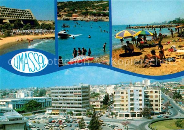 Limassol Strand Strassenpartie