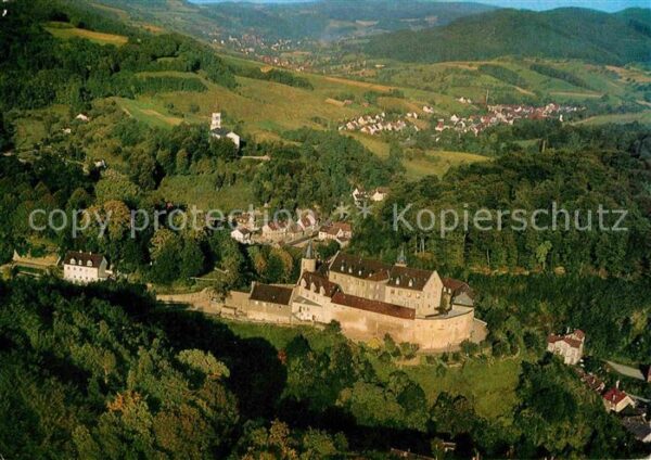 Bensheim Bergstrasse Fliegeraufnahme Schloß Schönberg
