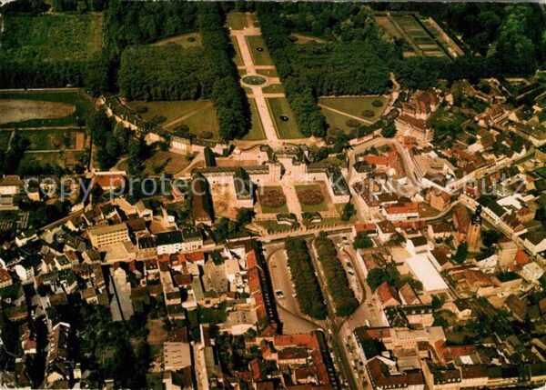 Schwetzingen Fliegeraufnahme Altstadt Schloß Schloßg