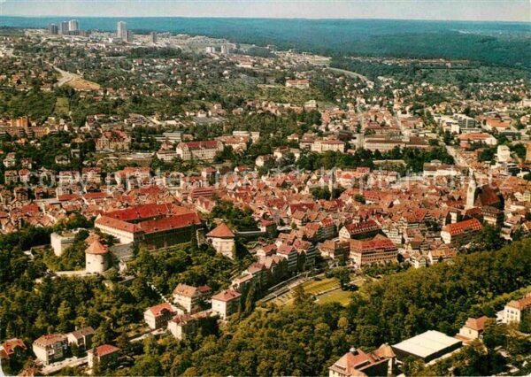 Tuebingen Fliegeraufnahme Blick von Süden Univers