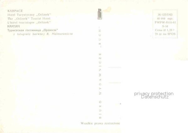 Karpacz Hotel Turystyczay Orlinek – Bild 2