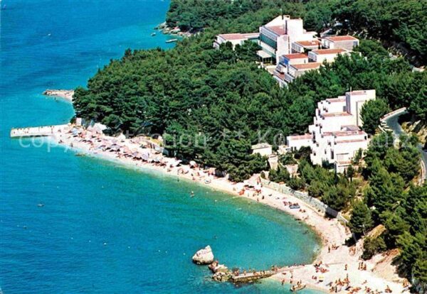 Brela Hotel Berulia Fliegeraufnahme mit Stran