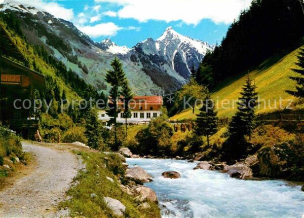 Mayrhofen Zillertal Gasthaus Pension Zillergrund mit Brandb