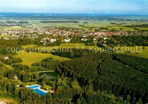 Bad Woerishofen Fliegeraufnahme mit Sonnenbüchl-See und