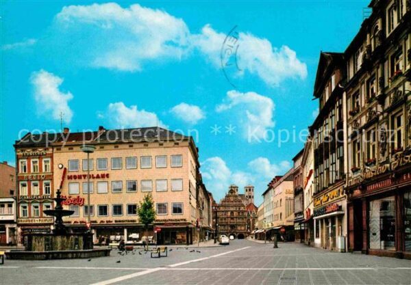 Braunschweig Kohlmarkt mit Gewandhaus und Martinikir