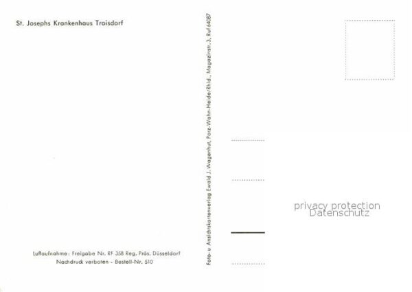Troisdorf Fliegeraufnahme St. Josephs Krankenhaus – Bild 2
