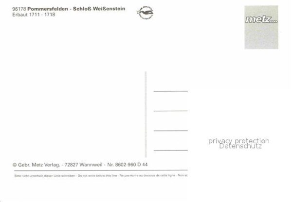 Pommersfelden Schloß Weißenstein Fliegeraufnahme – Bild 2
