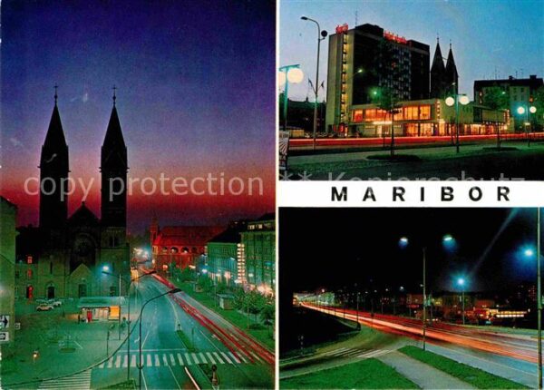 Maribor Marburg Drau Strassenpartien