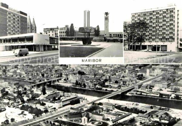 Maribor Marburg Drau Fliegeraufnahme