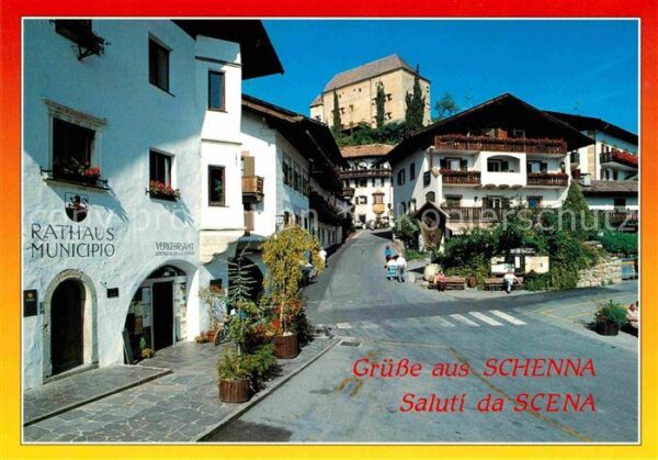 Schenna Meran Rathaus Piazza e Castello