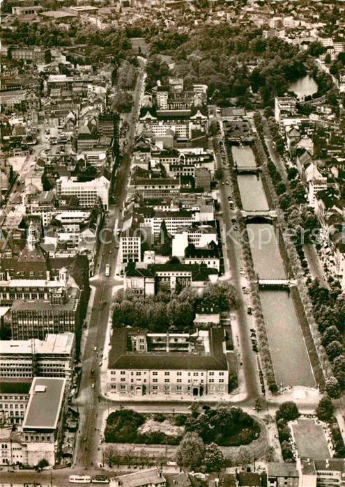 Duesseldorf Fliegeraufnahme Königsallee vom Graf-Ad