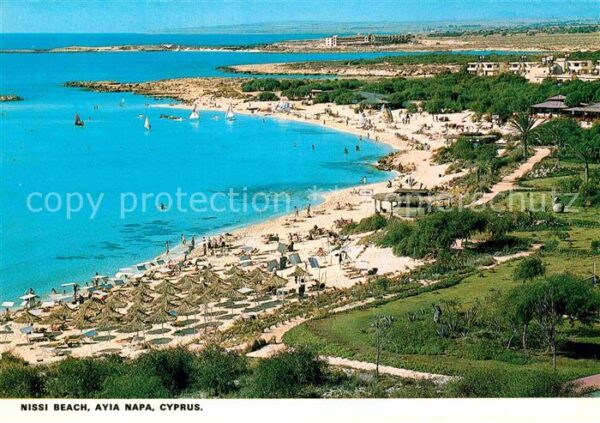 Ayia Napa Agia Napa Fliegeraufnahme Nissi Beach