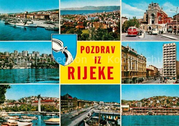 Rijeka Fiume Hafen Ortspartien