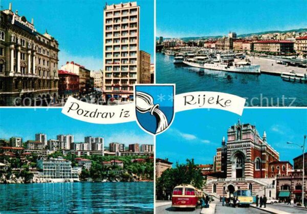 Rijeka Fiume Hafen Ortspartien